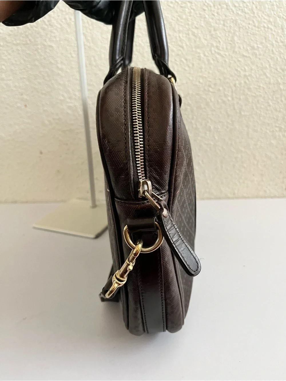 Gucci leather briefcase